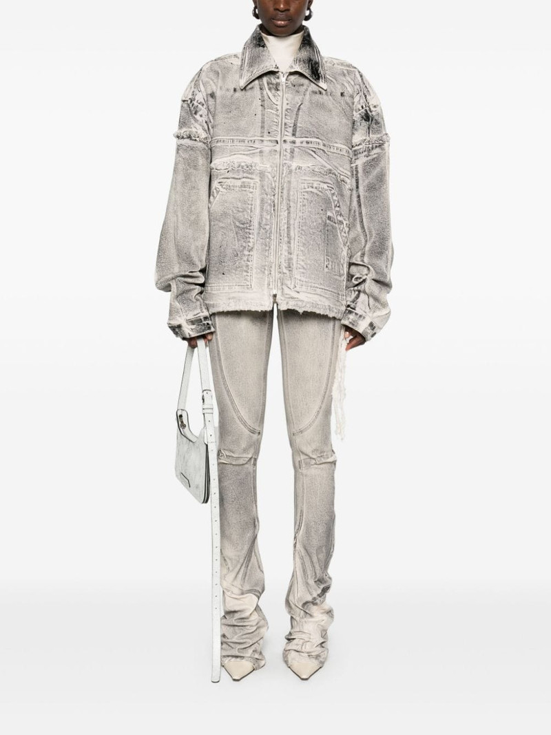 OTTOLINGER draped raw-cut jeans outlook