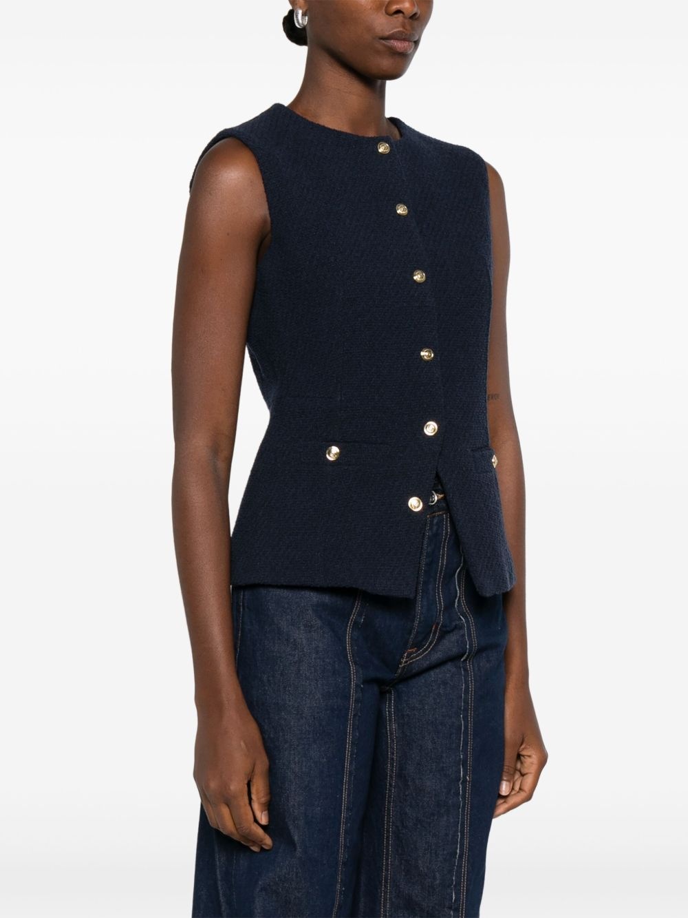 bouclé vest - 3
