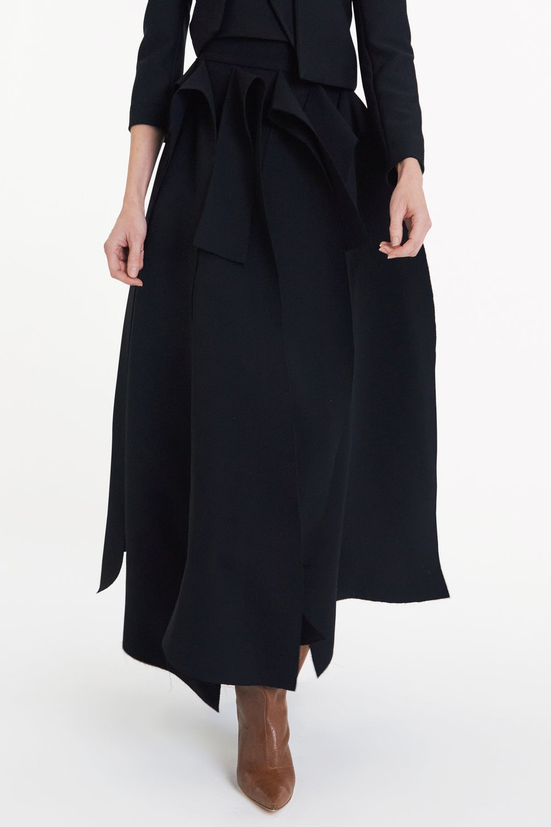 A.W.A.K.E. MODE MULTIPLE ASYMMETRIC PANELS SKIRT BLACK outlook