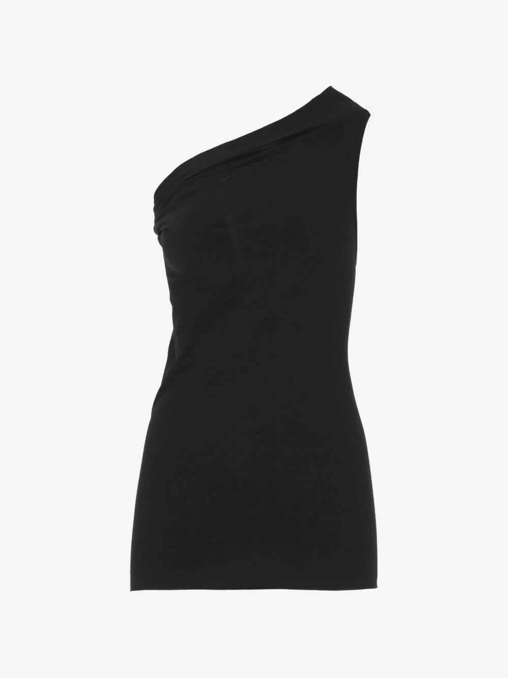 one-shoulder draped top - 1