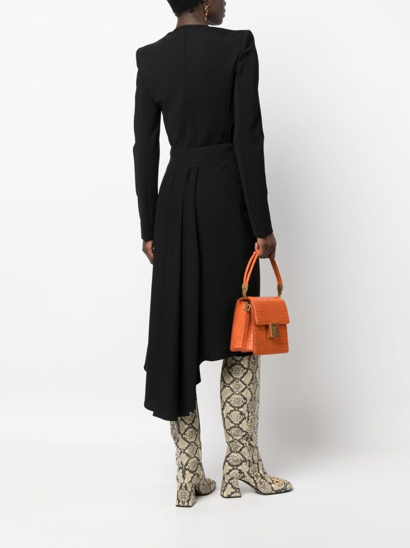 Moschino high-waisted asymmetric midi skirt outlook