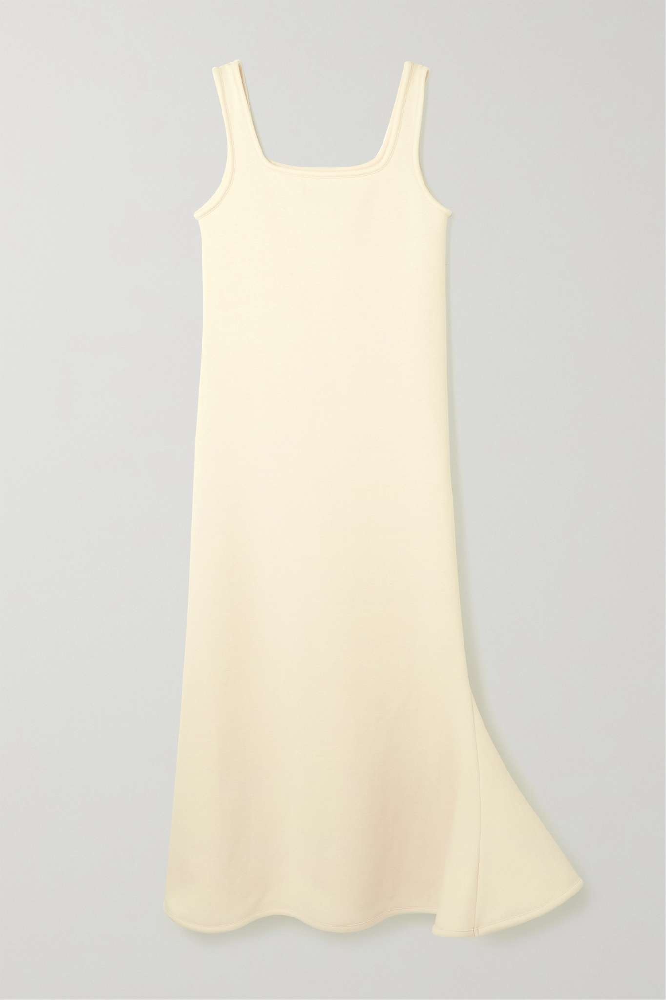 Cotton-blend jersey midi dress - 1