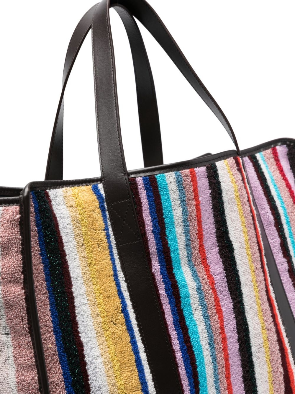 striped terry-cloth tote bag - 4