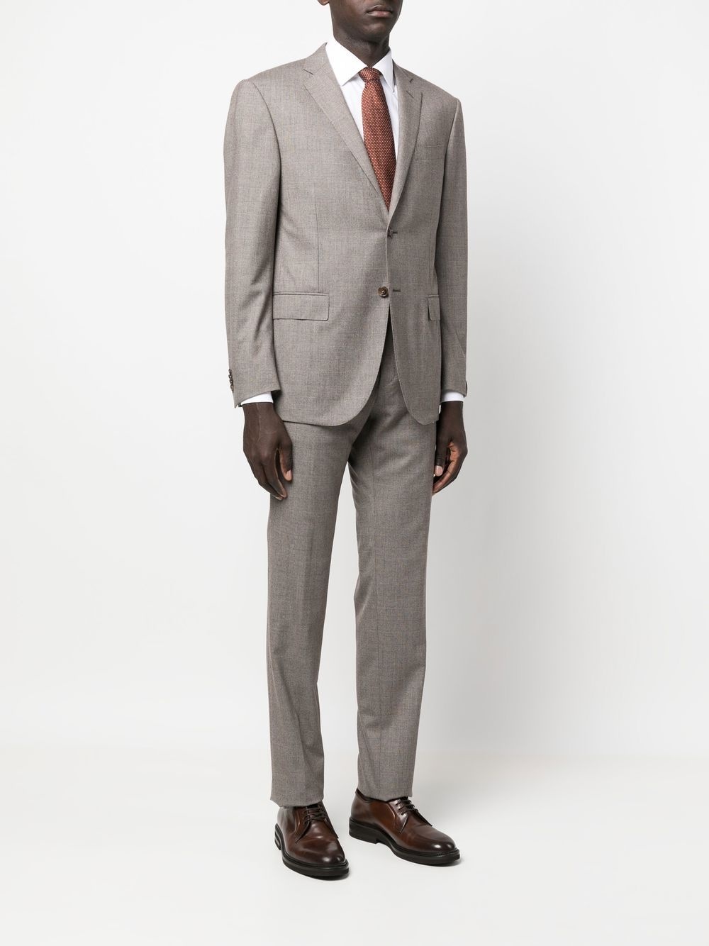 single-breasted tailored suit - 3