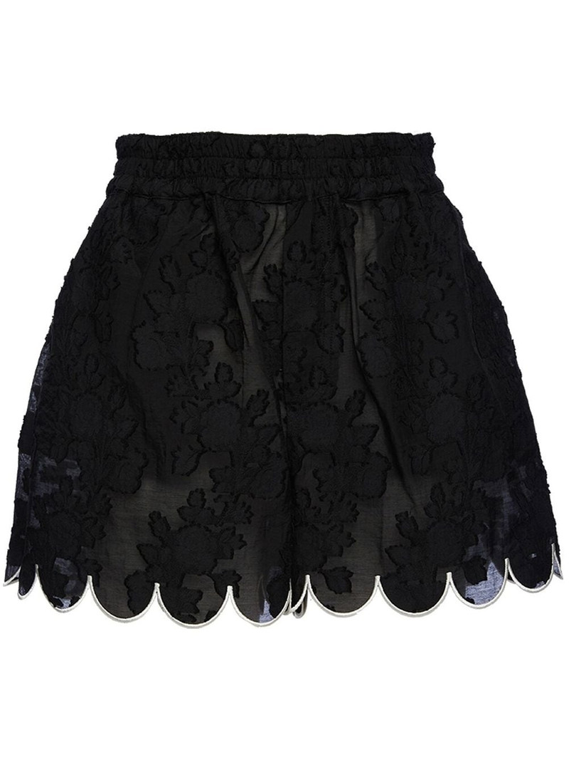 floral jacquard shorts 1