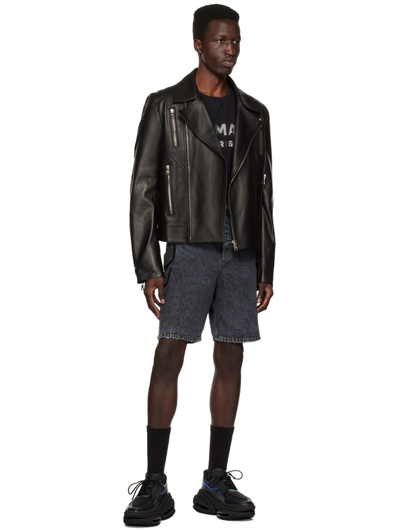 Balmain Black Distressed Shorts outlook