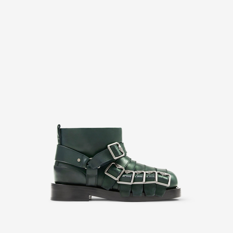 Leather Strap Boots - 1