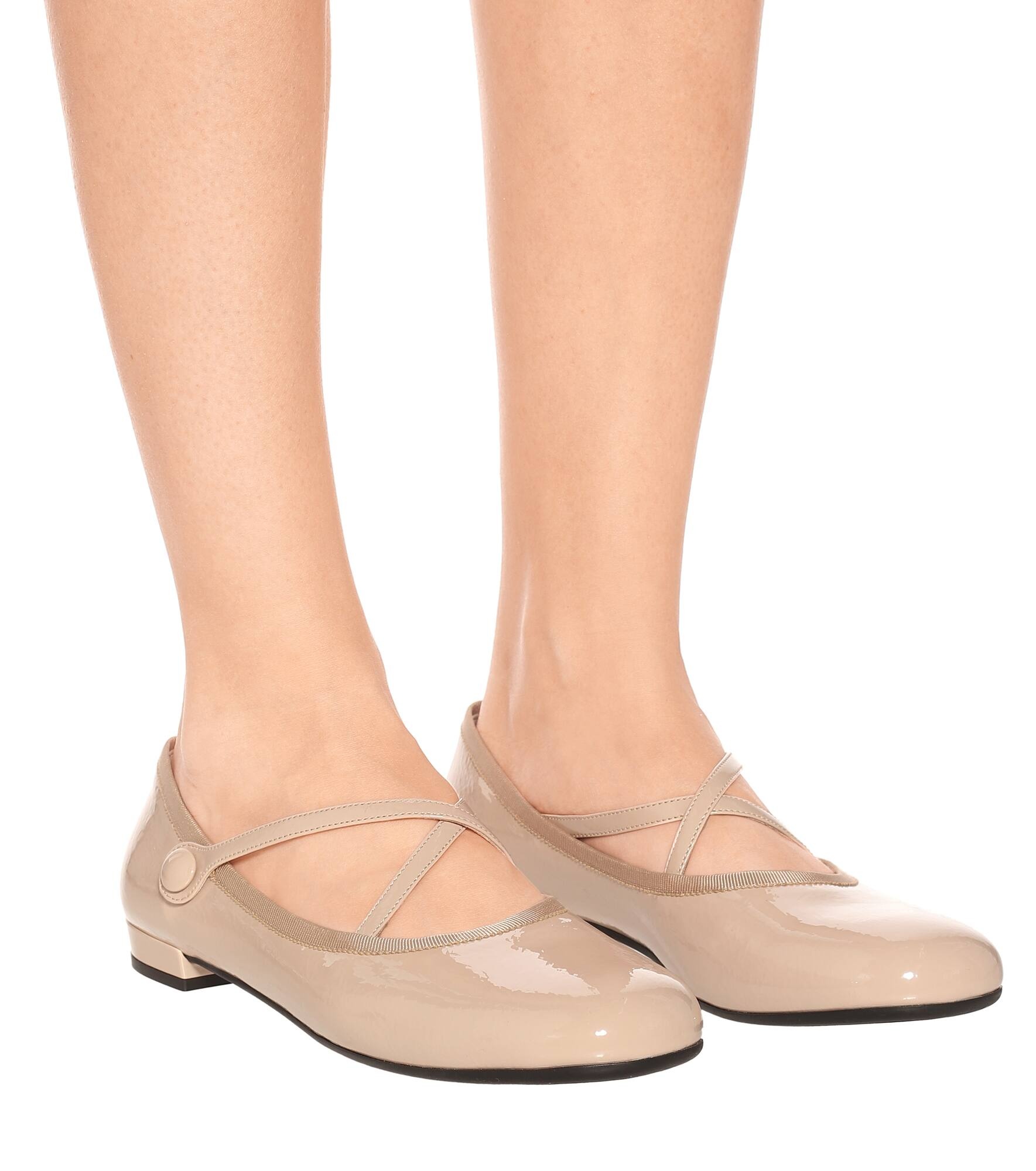 Patent leather ballet flats - 4