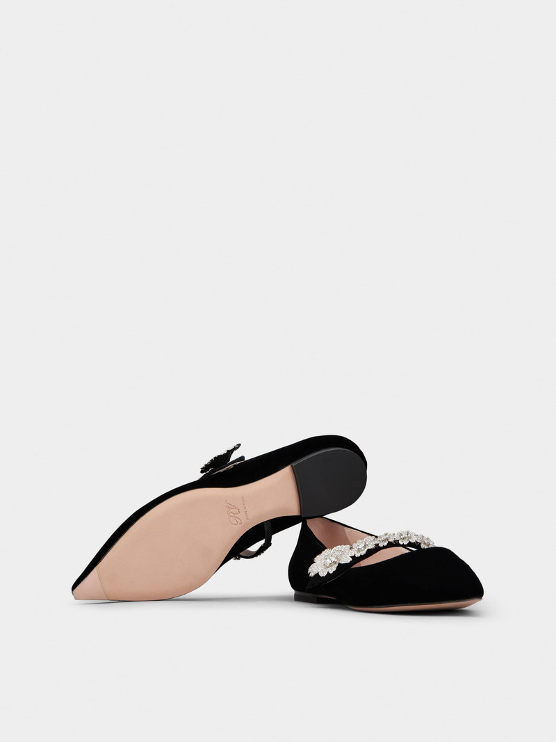 Bouquet Flower Babies Ballerinas in Velvet 6