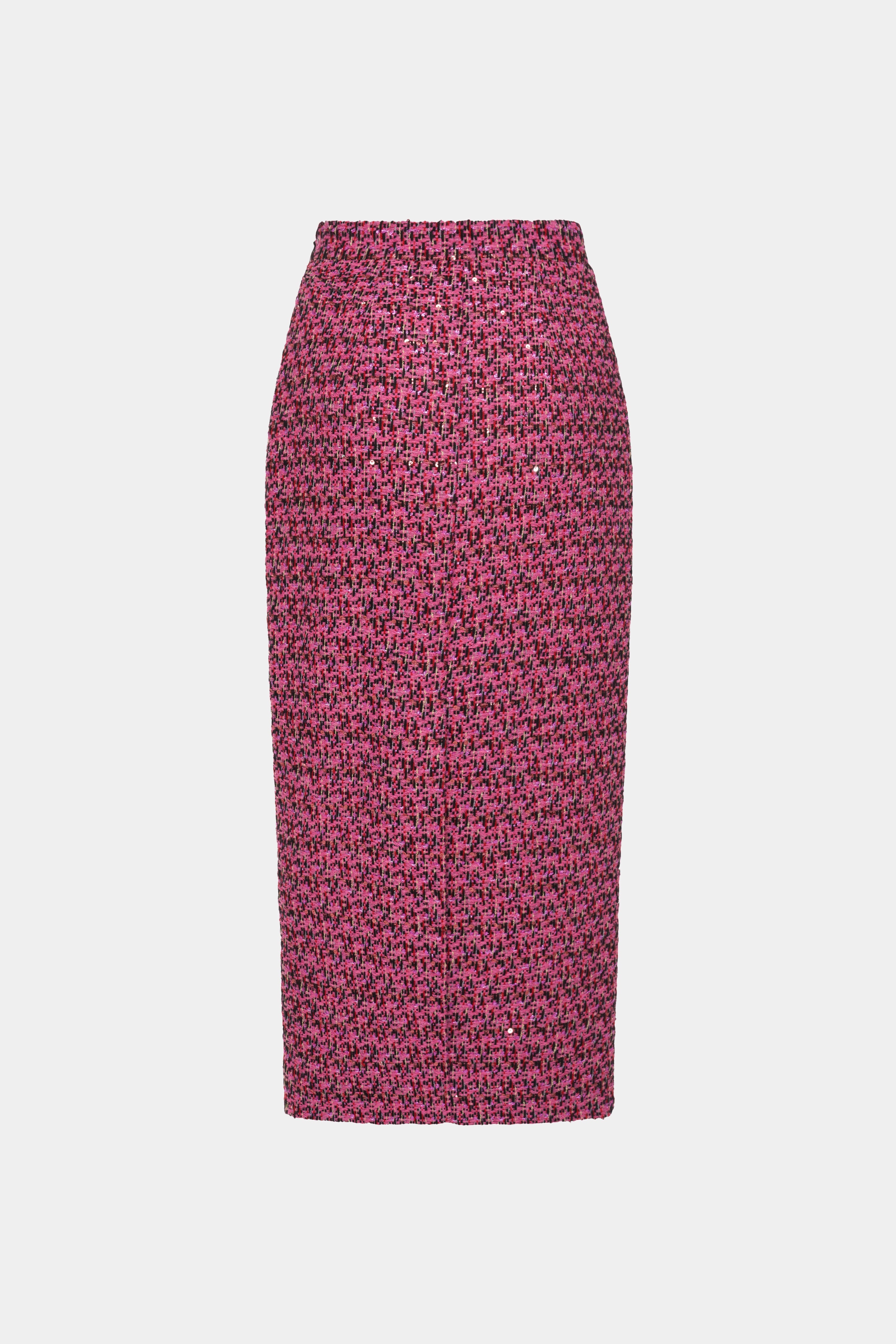 SEQUIN TWEED MIDI SKIRT - 2
