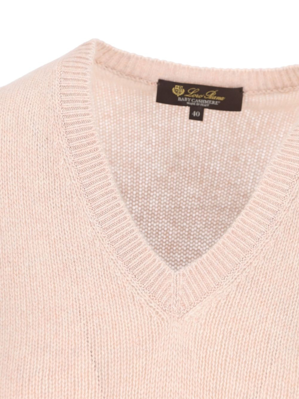 V-neck cashmere sweater - 3