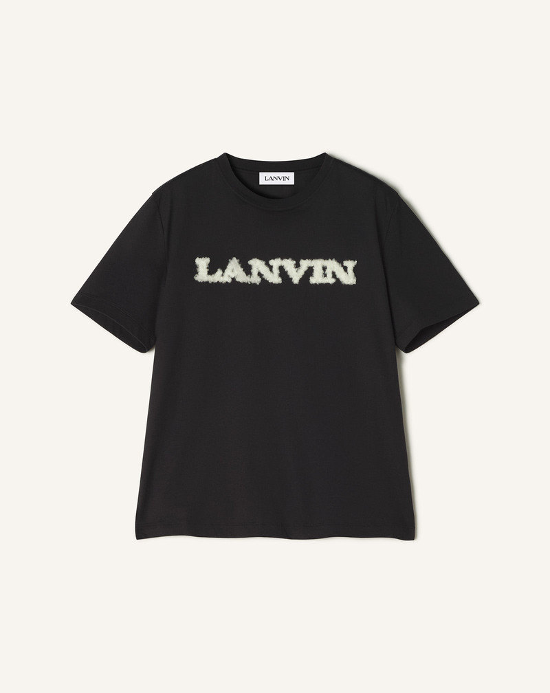 LANVIN SHEARLING COTTON T-SHIRT 1