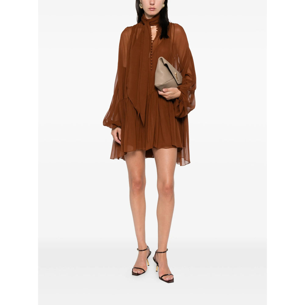 Saint Laurent Brown Dresses - Day Dresses Women - 3