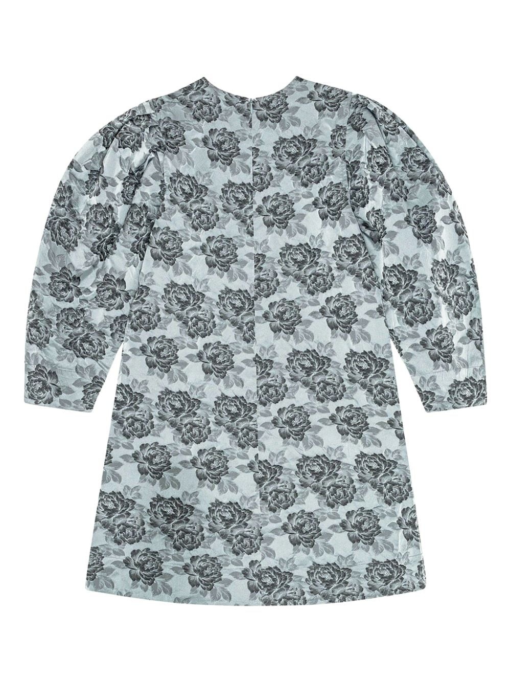 patterned-jacquard mini dress - 6