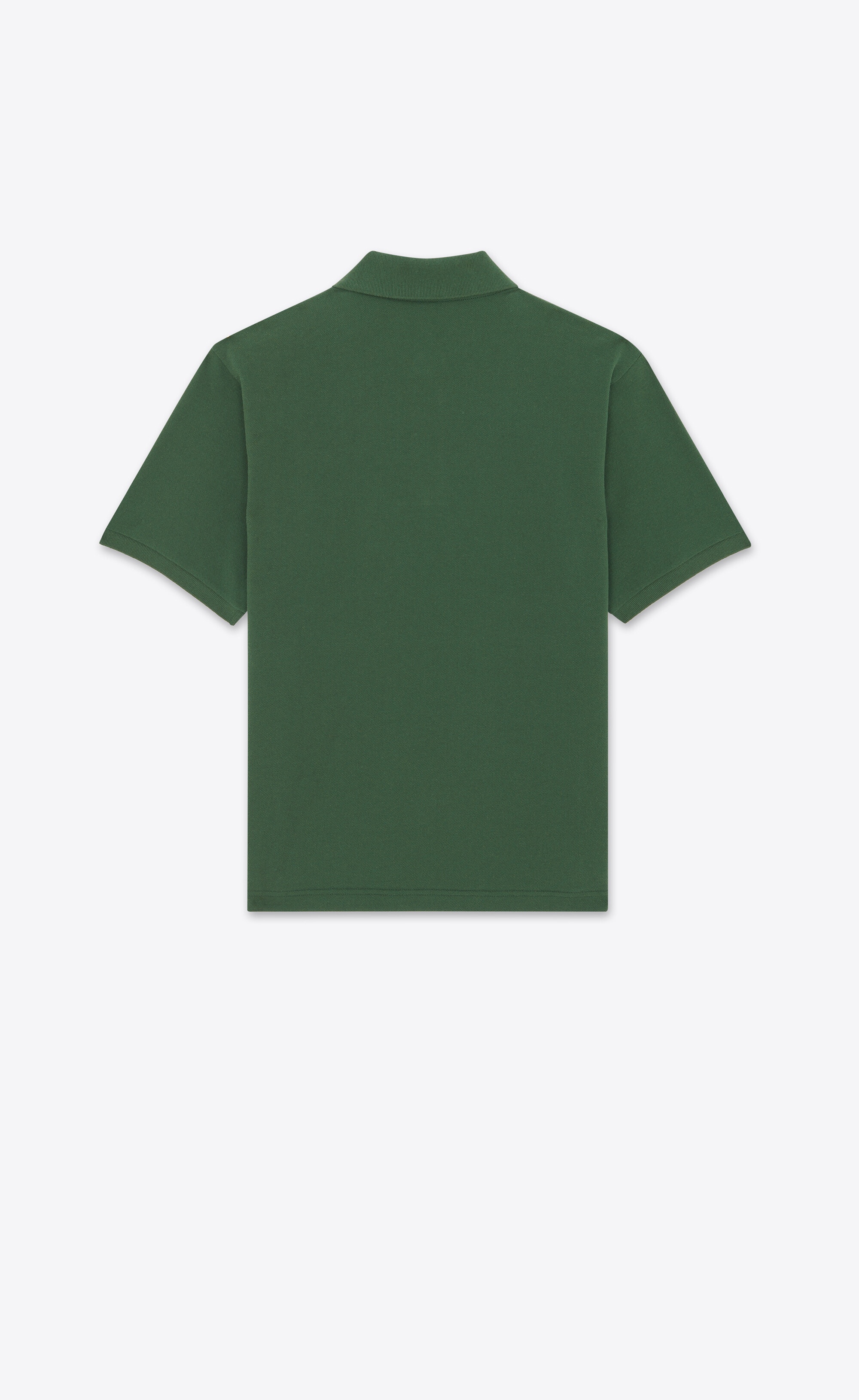 SAINT LAURENT cassandre polo shirt in cotton piqué | REVERSIBLE