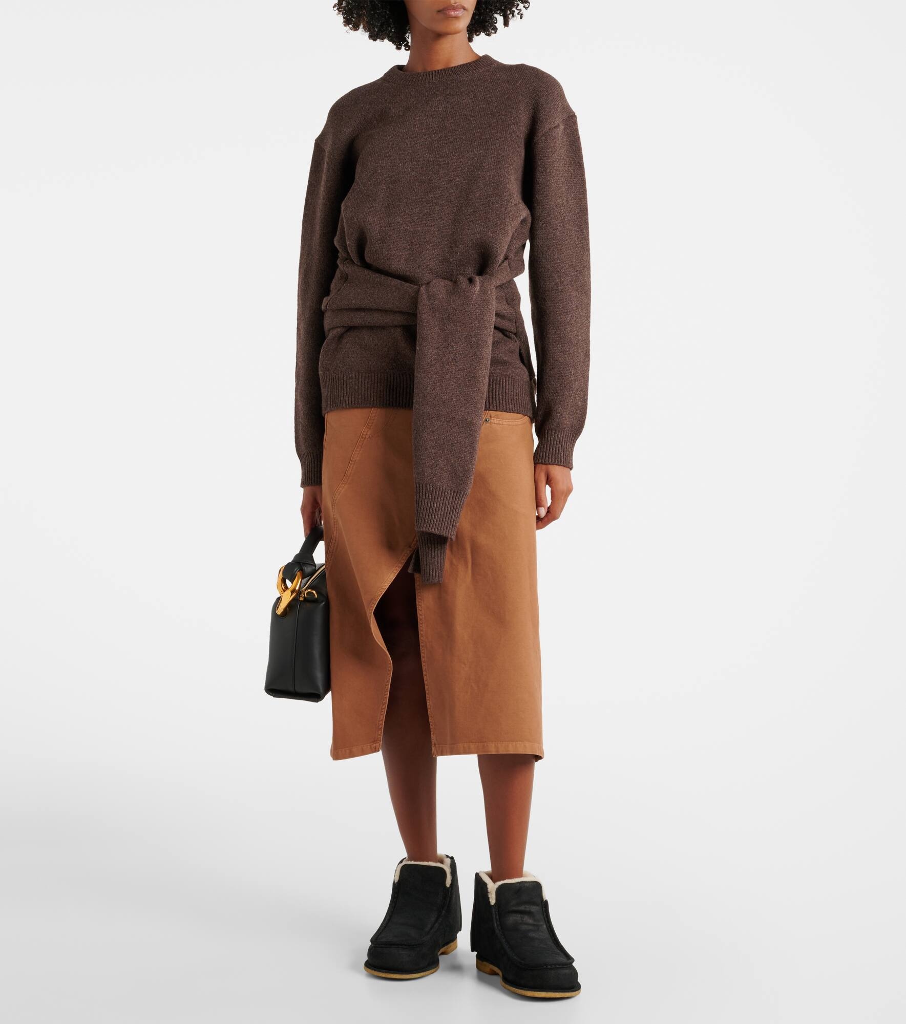 Shearling-lined leather ankle boots - 3