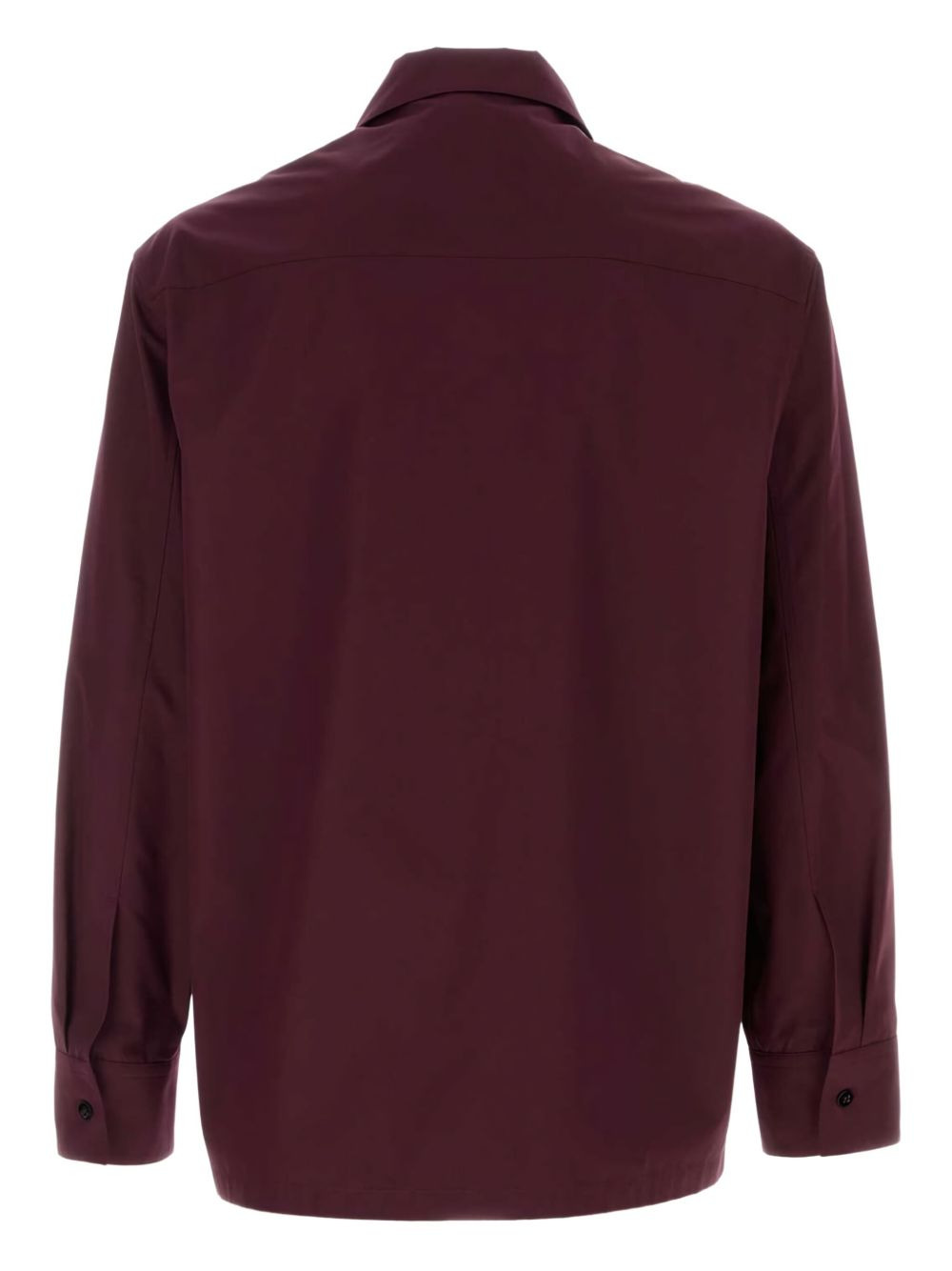 zip-front poplin shirt - 2