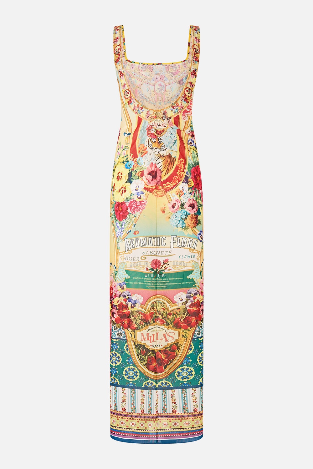 SQUARE NECK MAXI DRESS WITH LOW BACK - 7