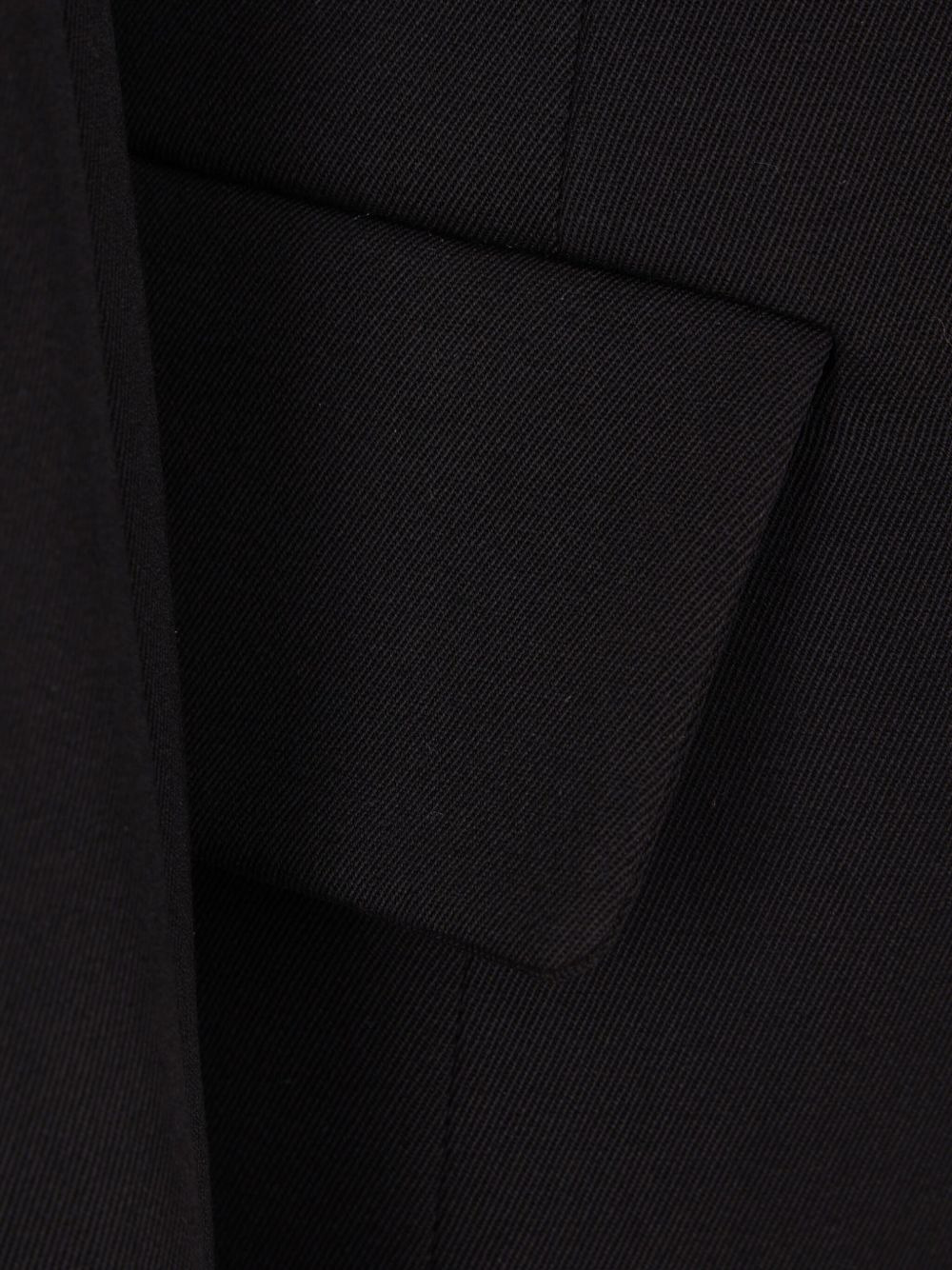 peak-lapel padded-shoulder coat - 4
