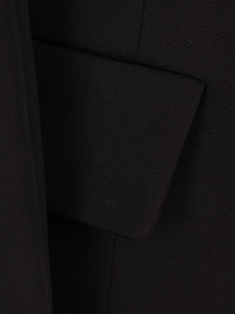 peak-lapel padded-shoulder coat 4