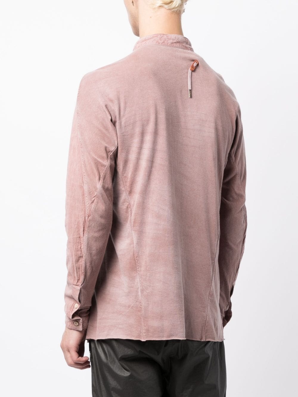 stand-up collar cotton shirt - 4