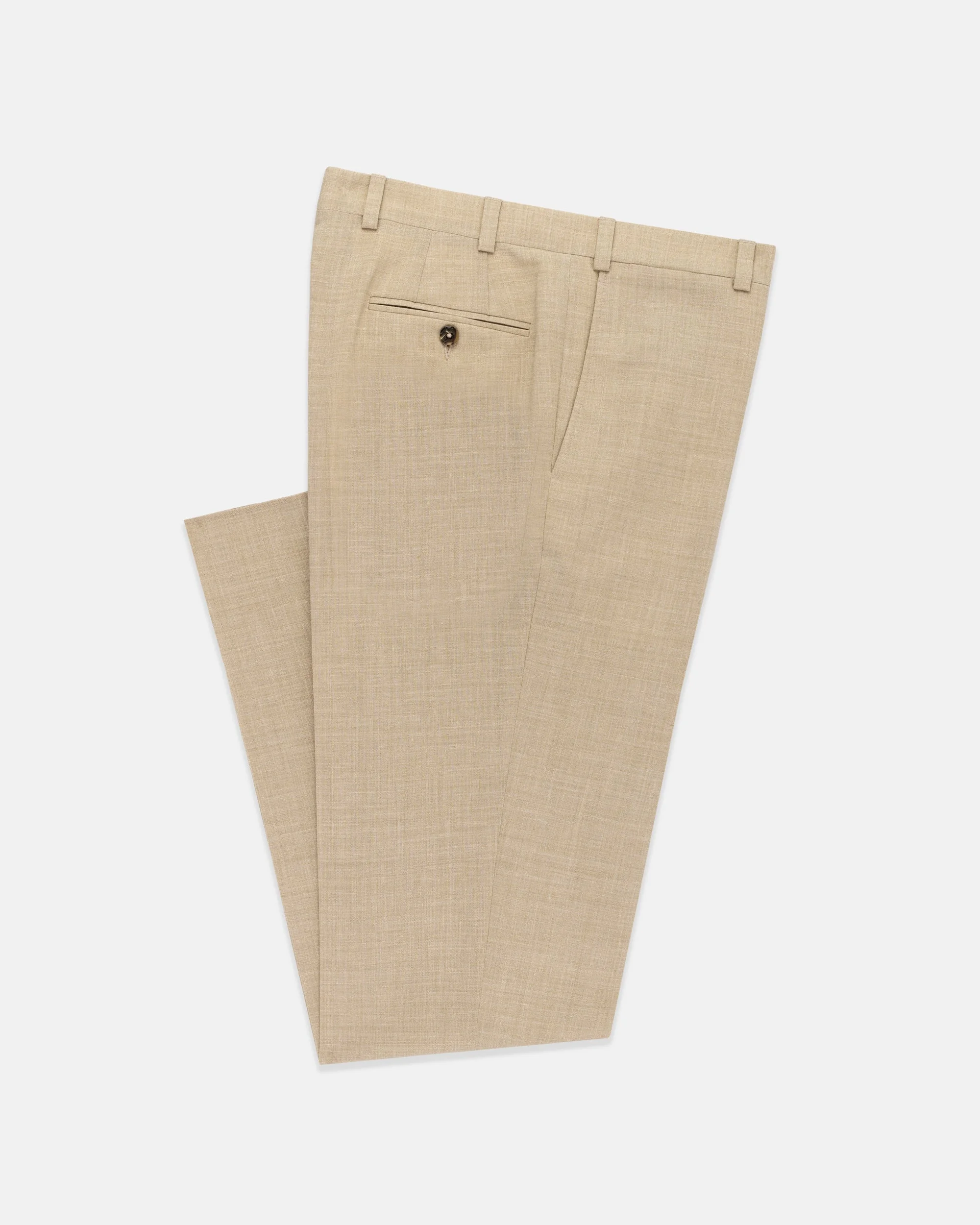 CRASH LINEN TROUSERS - 1