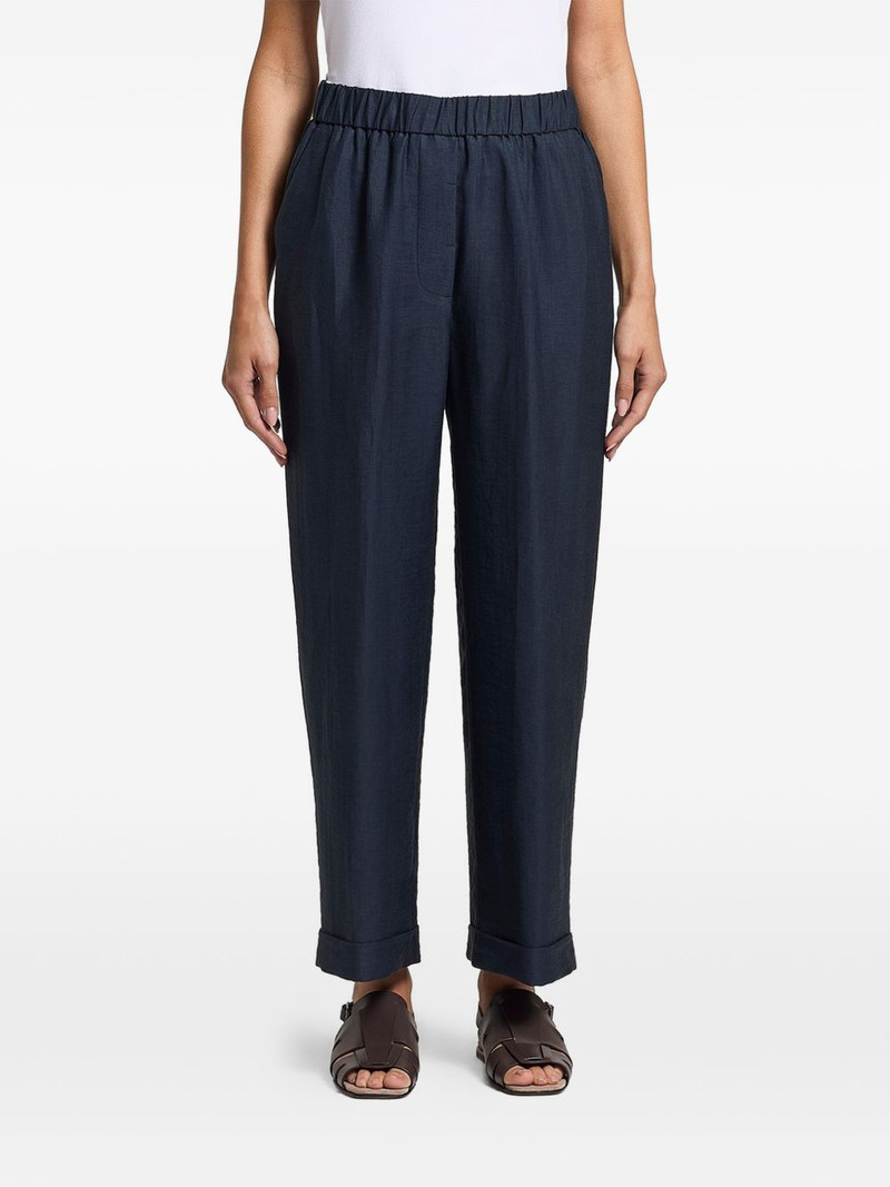 PESERICO elasticated tapered trousers outlook