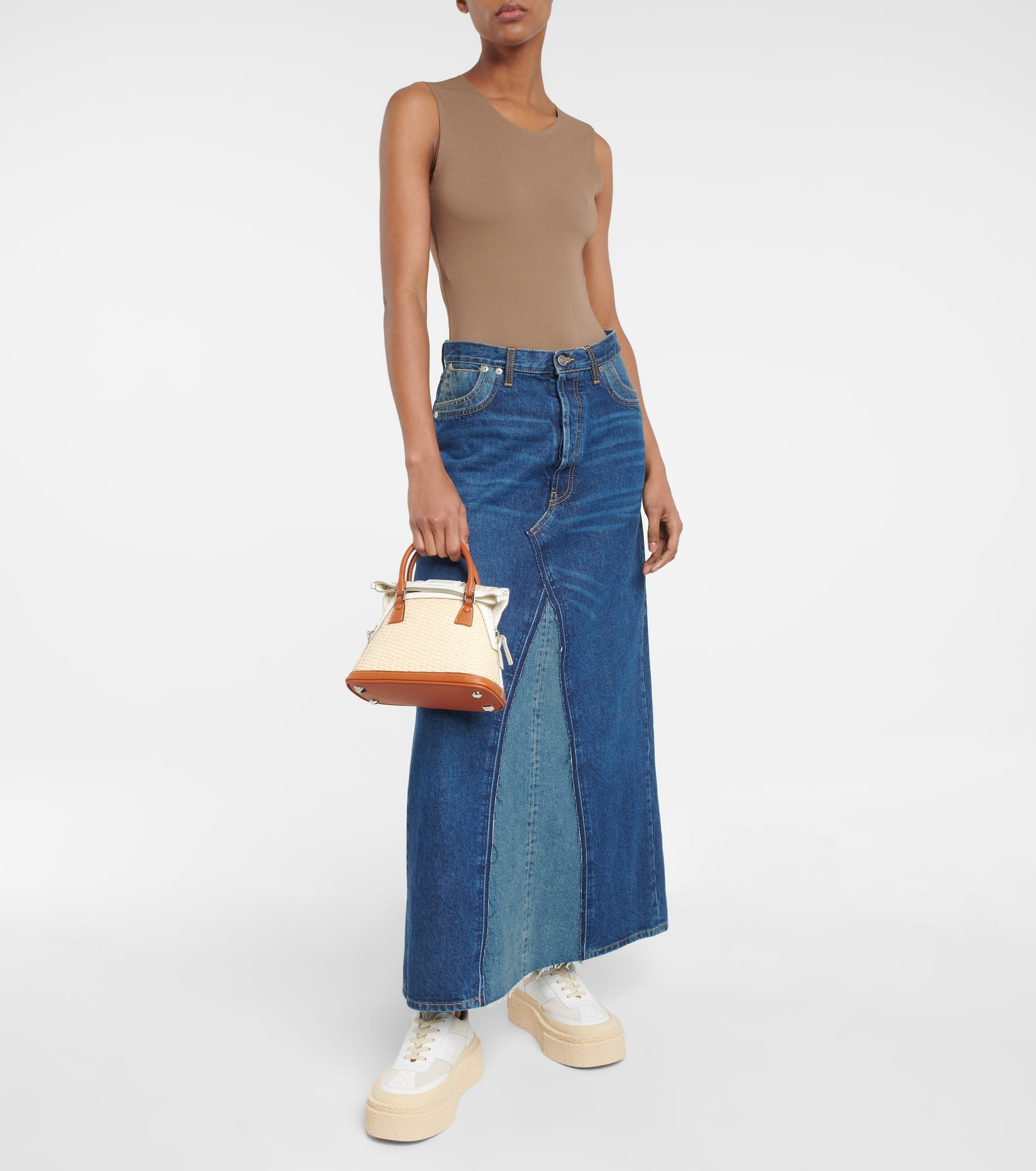5AC Mini raffia tote - 5