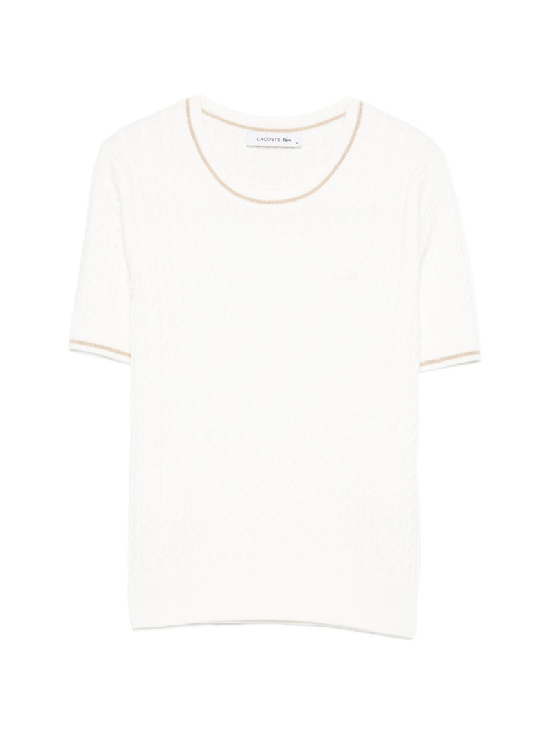 cable-knit T-shirt 1