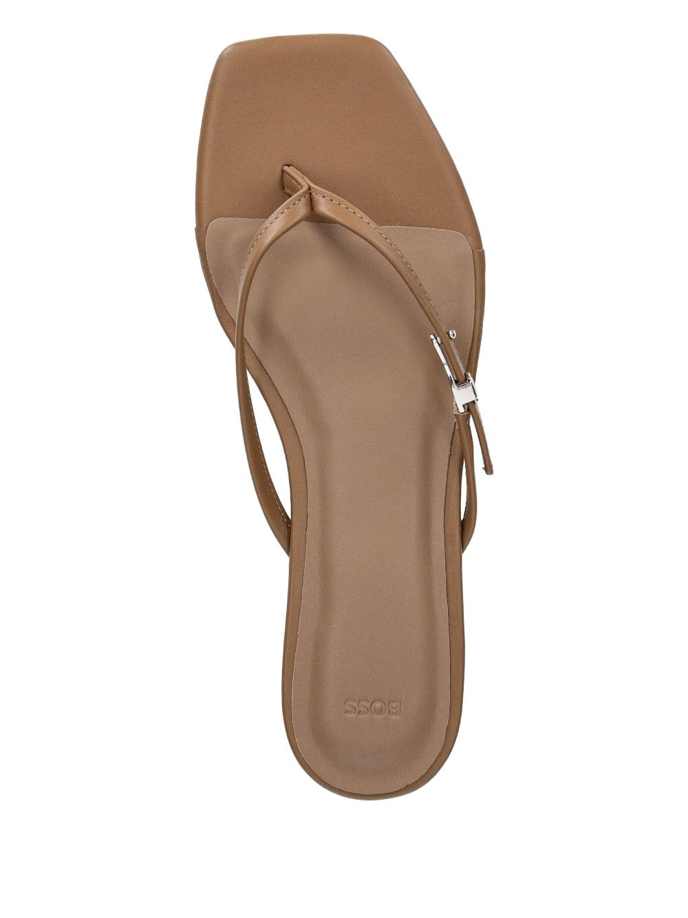 buckle-detail square-toe sandals - 4