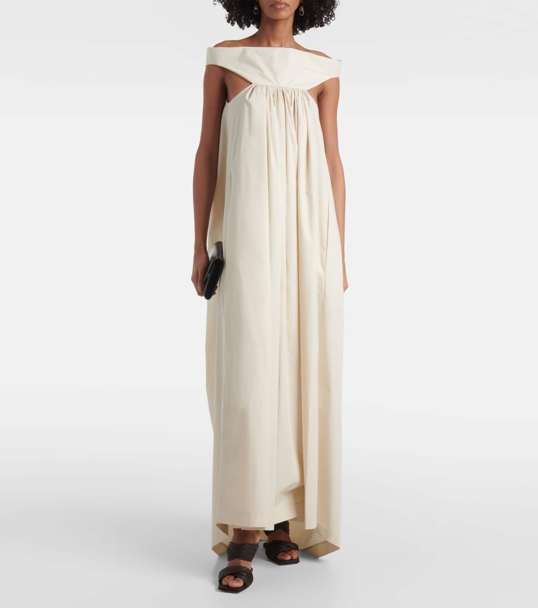 Chalice cutout cotton poplin maxi dress - 2
