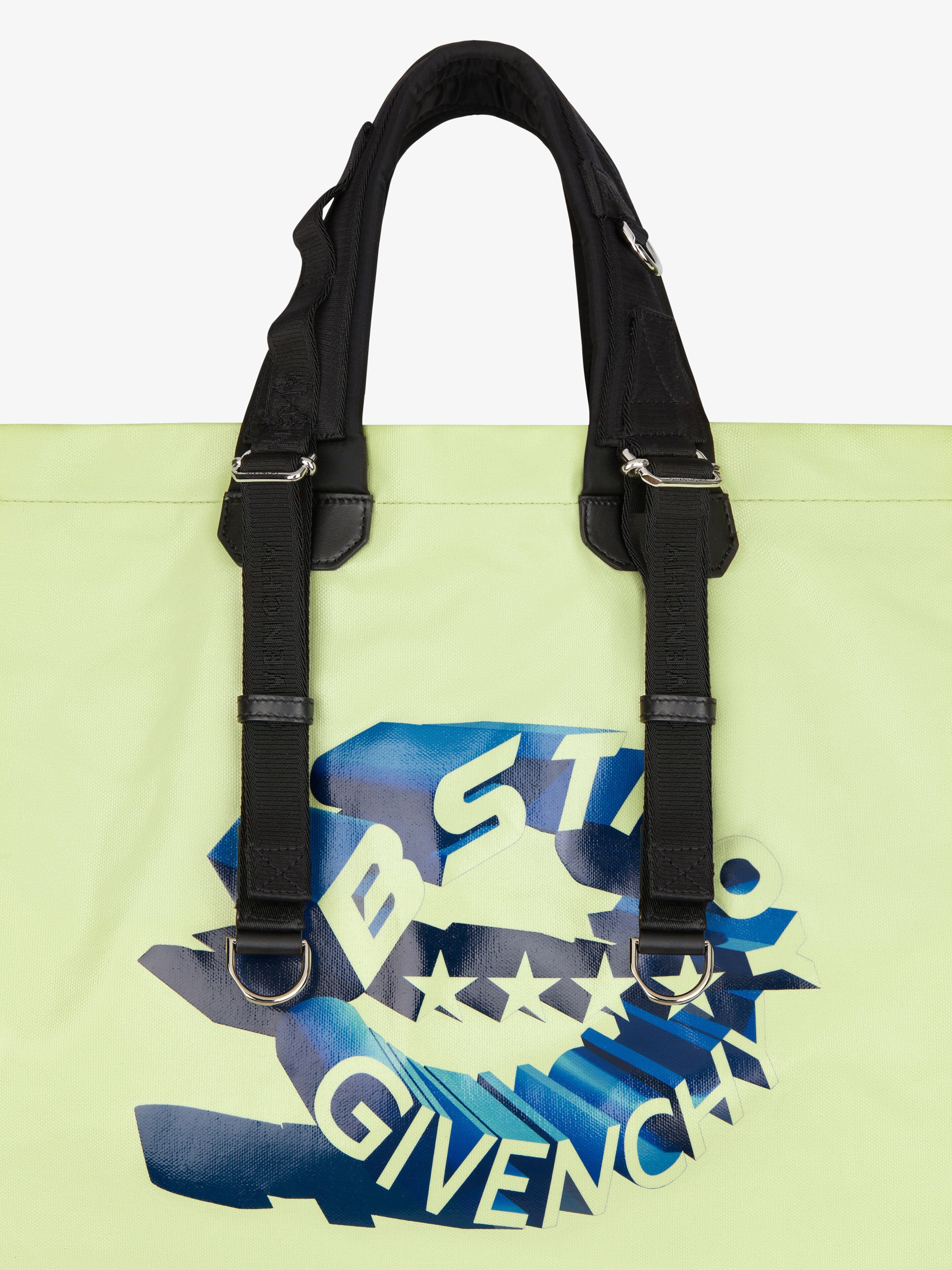 G-SHOPPER XL BAG IN PRINTED COASTED CANVAS WITH SPORTY HANDLES - 6