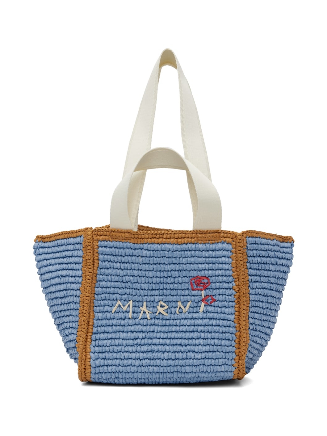 Blue Macramé Sillo Small Tote - 1