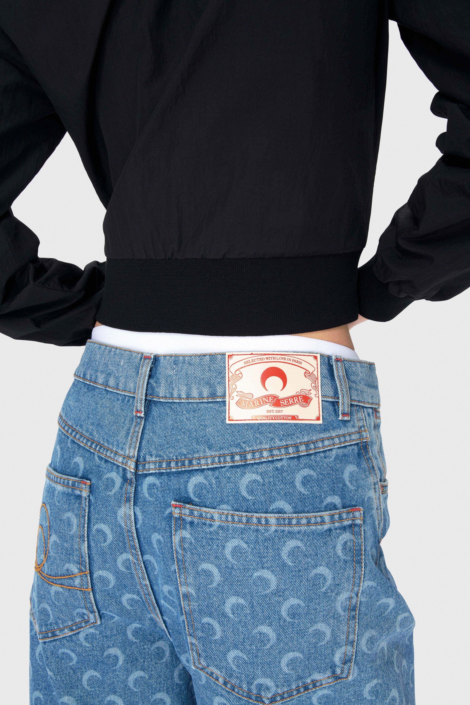 Moon Laser Denim Bermudas - 4