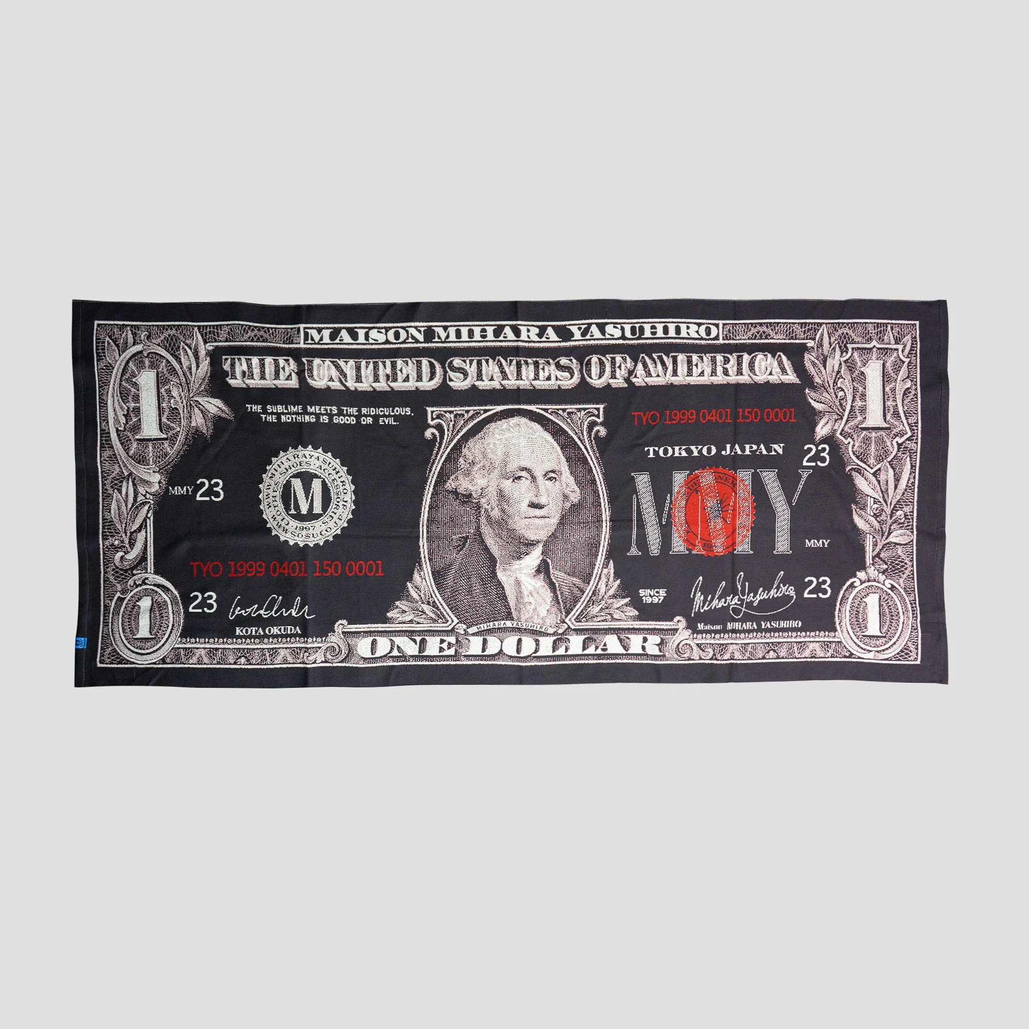 JACQUARD KNIT STOLE - 1