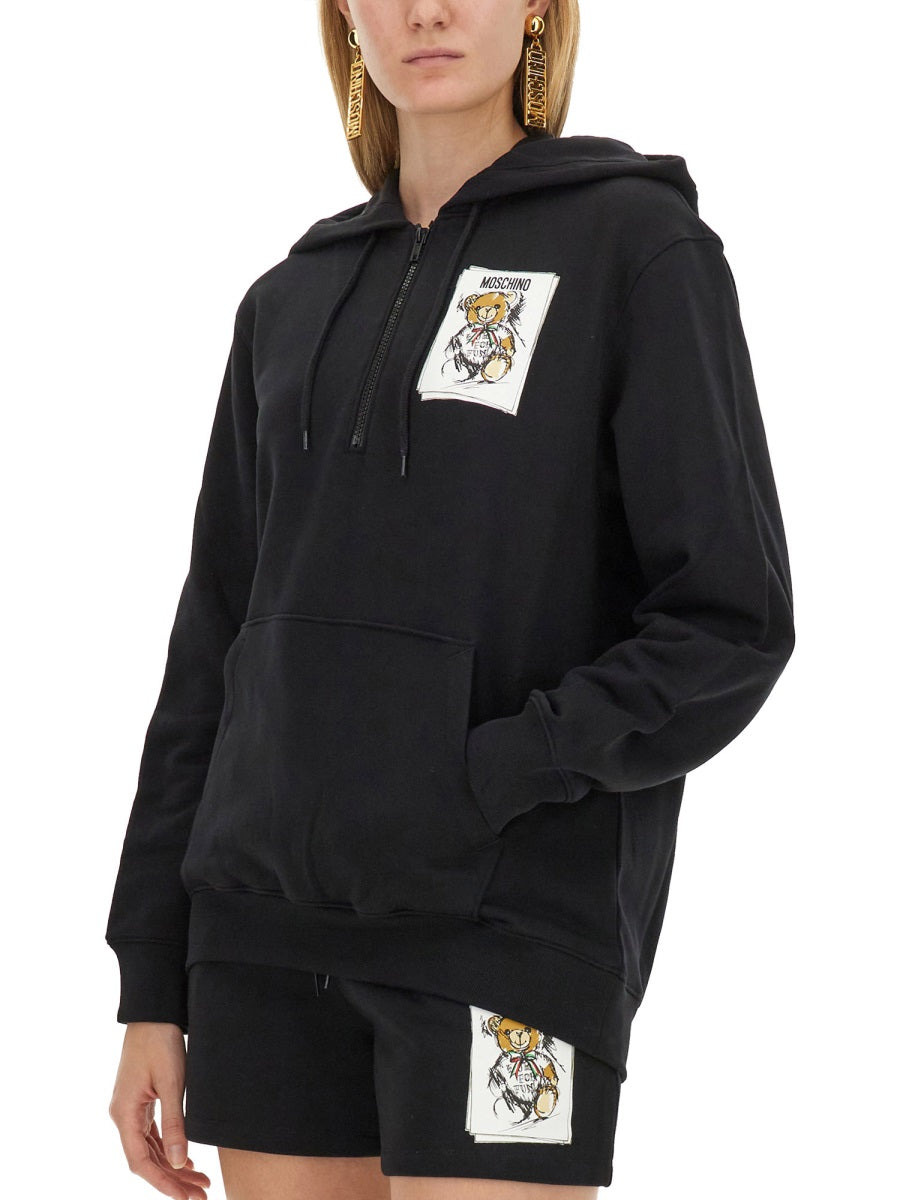 Moschino Women Sweatshirt With Logo Print - 4