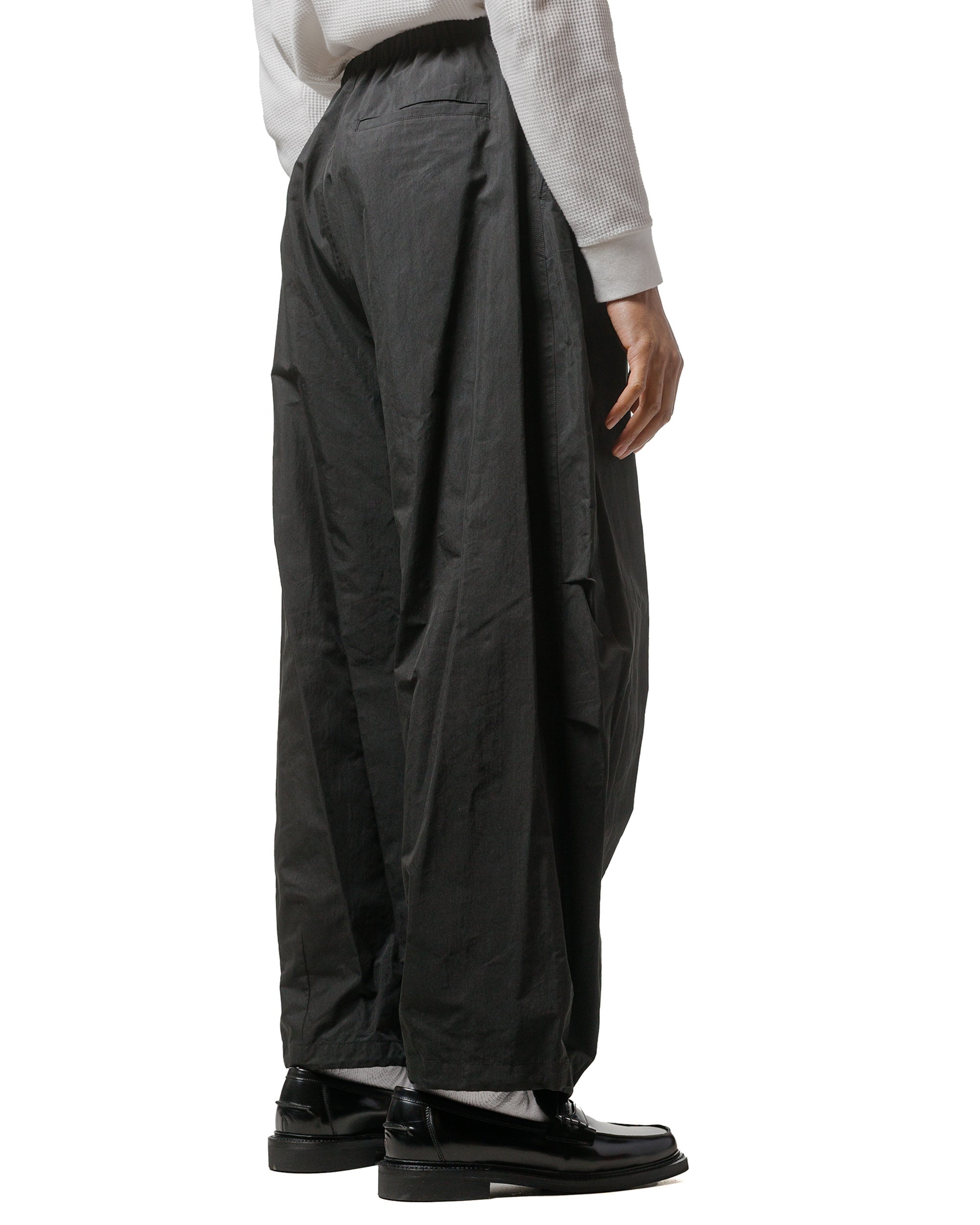 Drawstring Wide Fatigue Pants Black - 3