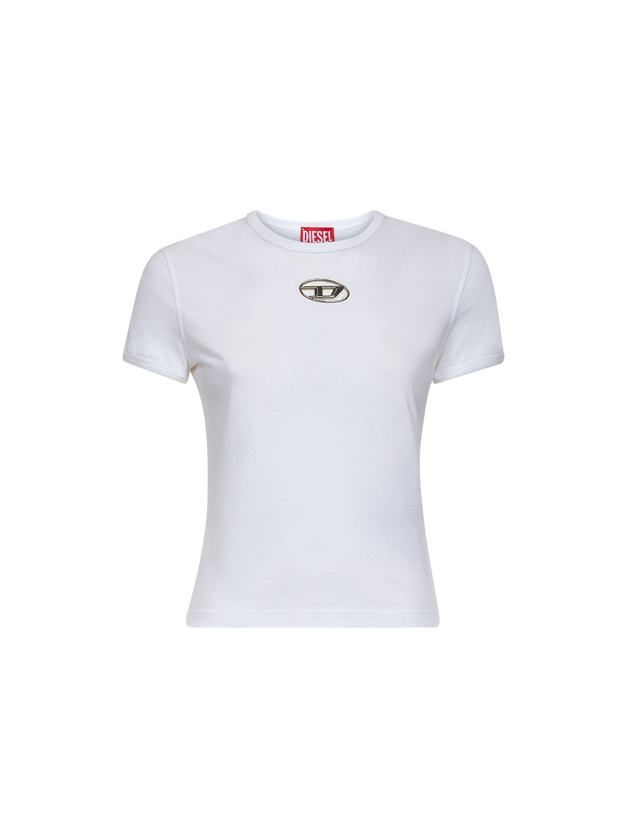 White organic jersey T-Uncutie-Long-Od-Q1 slim T-shirt - 1