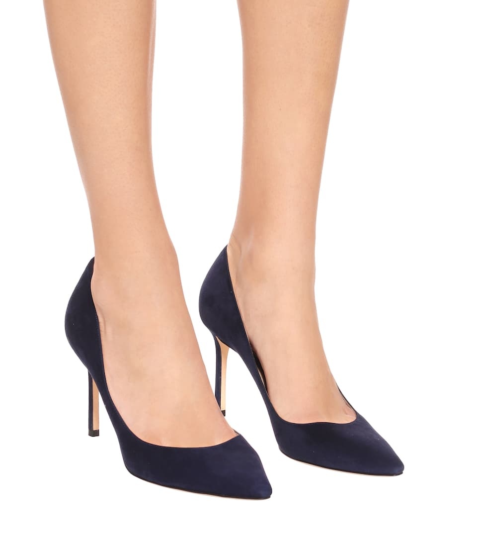 Romy 85 suede pumps - 5