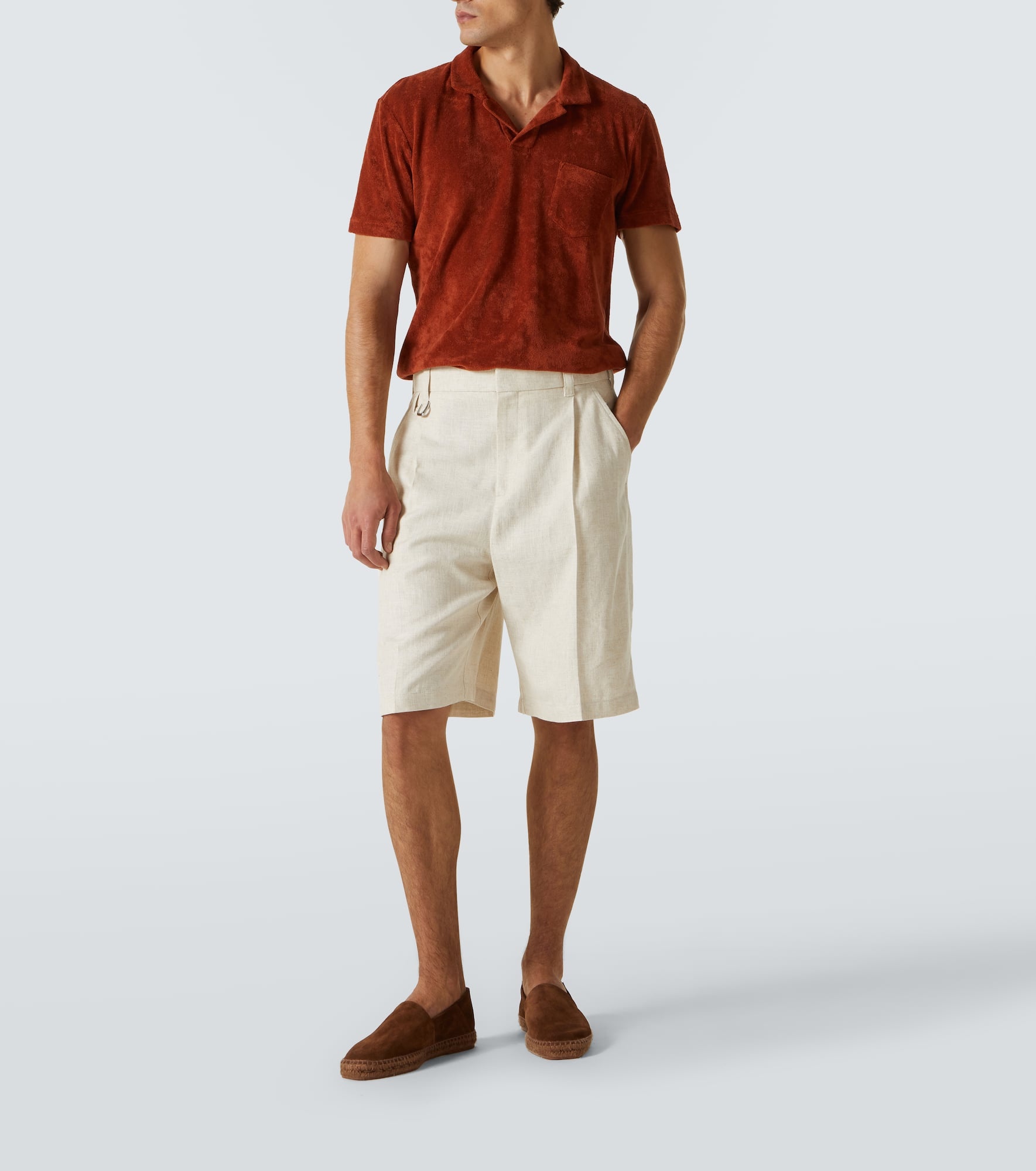 Cotton terry polo shirt - 2