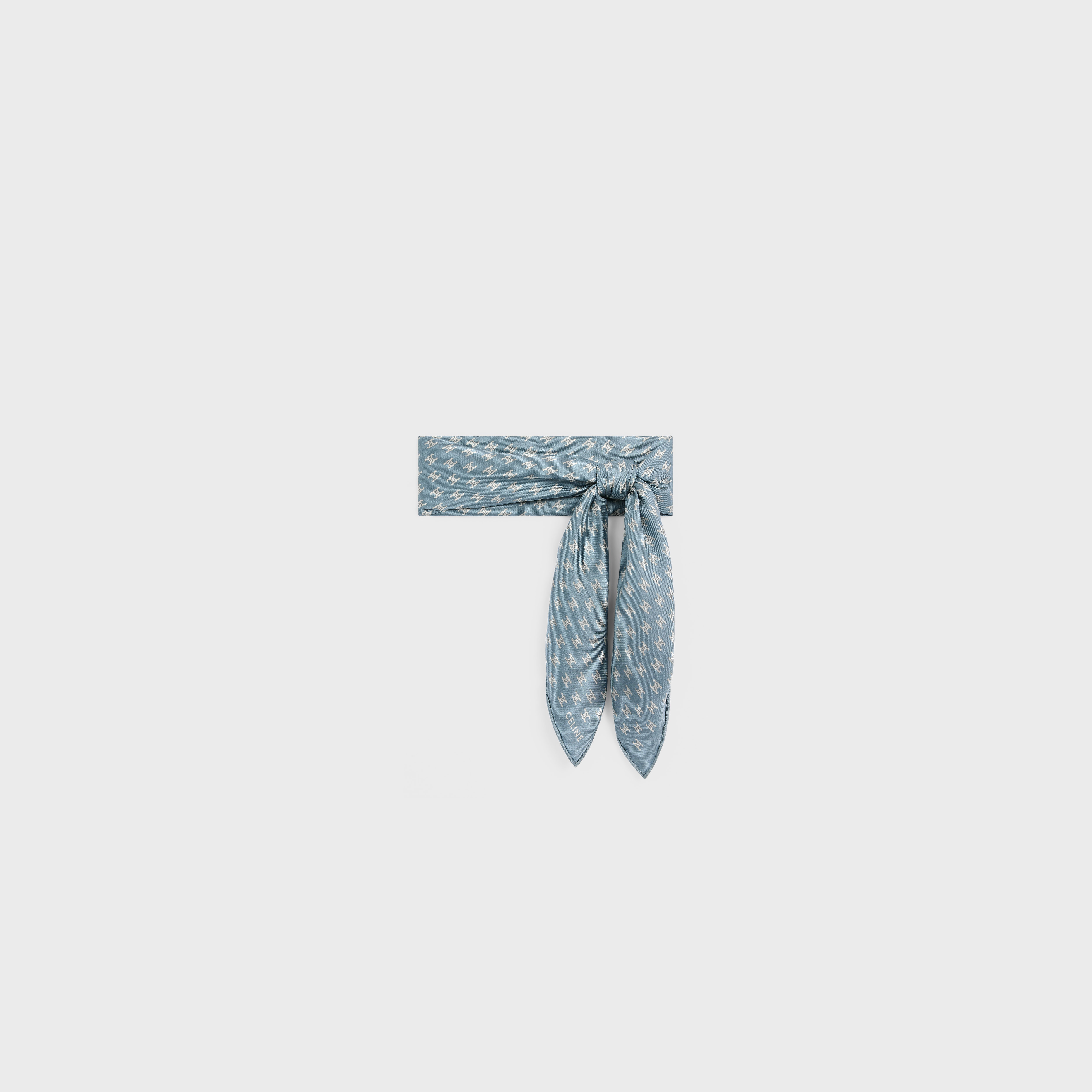 mini Triomphe bandana in silk twill - 3