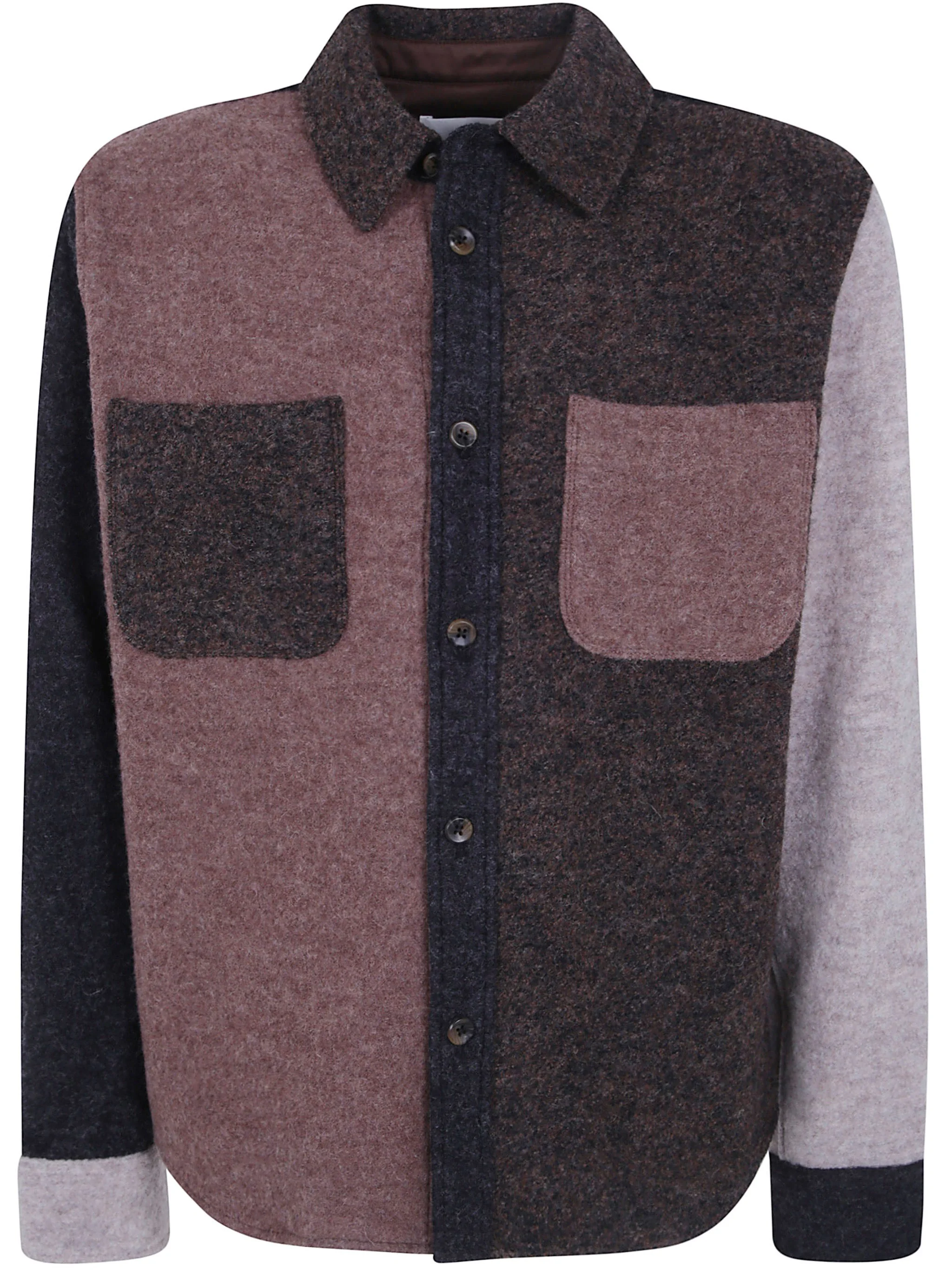 Overshirt Colourblock Wool Colourblock Overshirt - 1