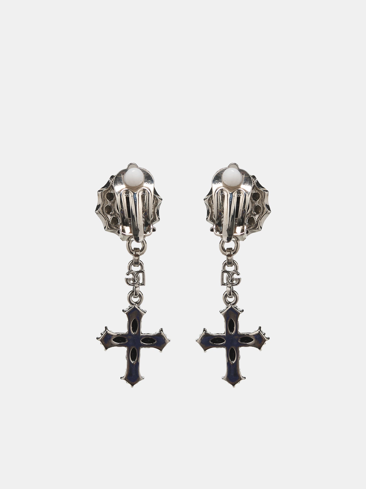 Drop Earrings With Crosses - 2