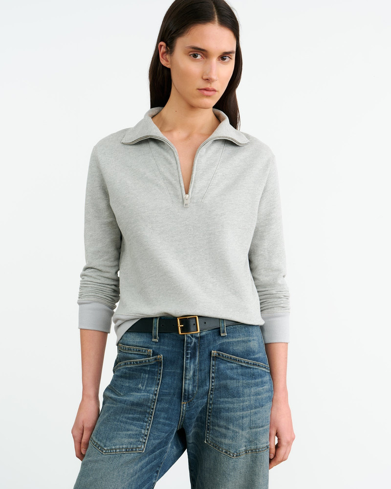 NILI LOTAN DIYA QUARTER ZIP SWEATSHIRT outlook
