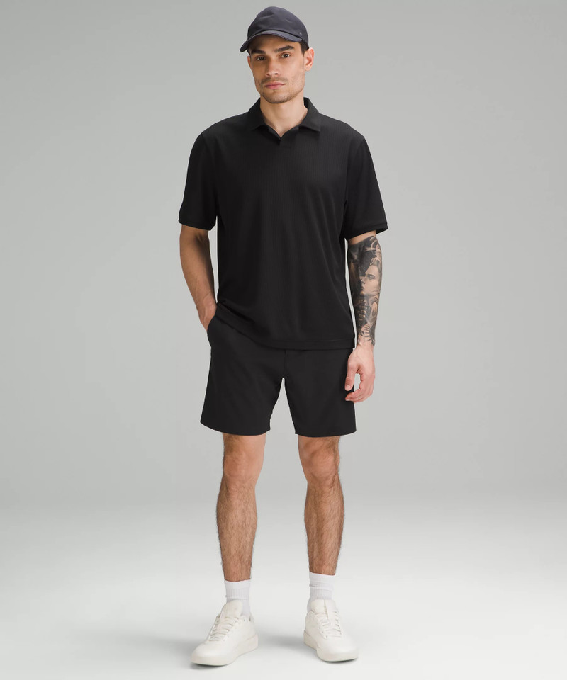 lululemon Textured Mesh Short-Sleeve Polo Shirt outlook