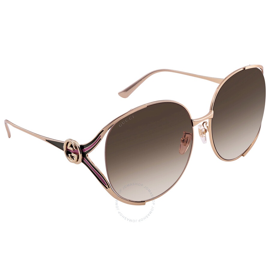 Gucci Brown Gradient Oversized Ladies Sunglasses GG0225S 007 63 - 3