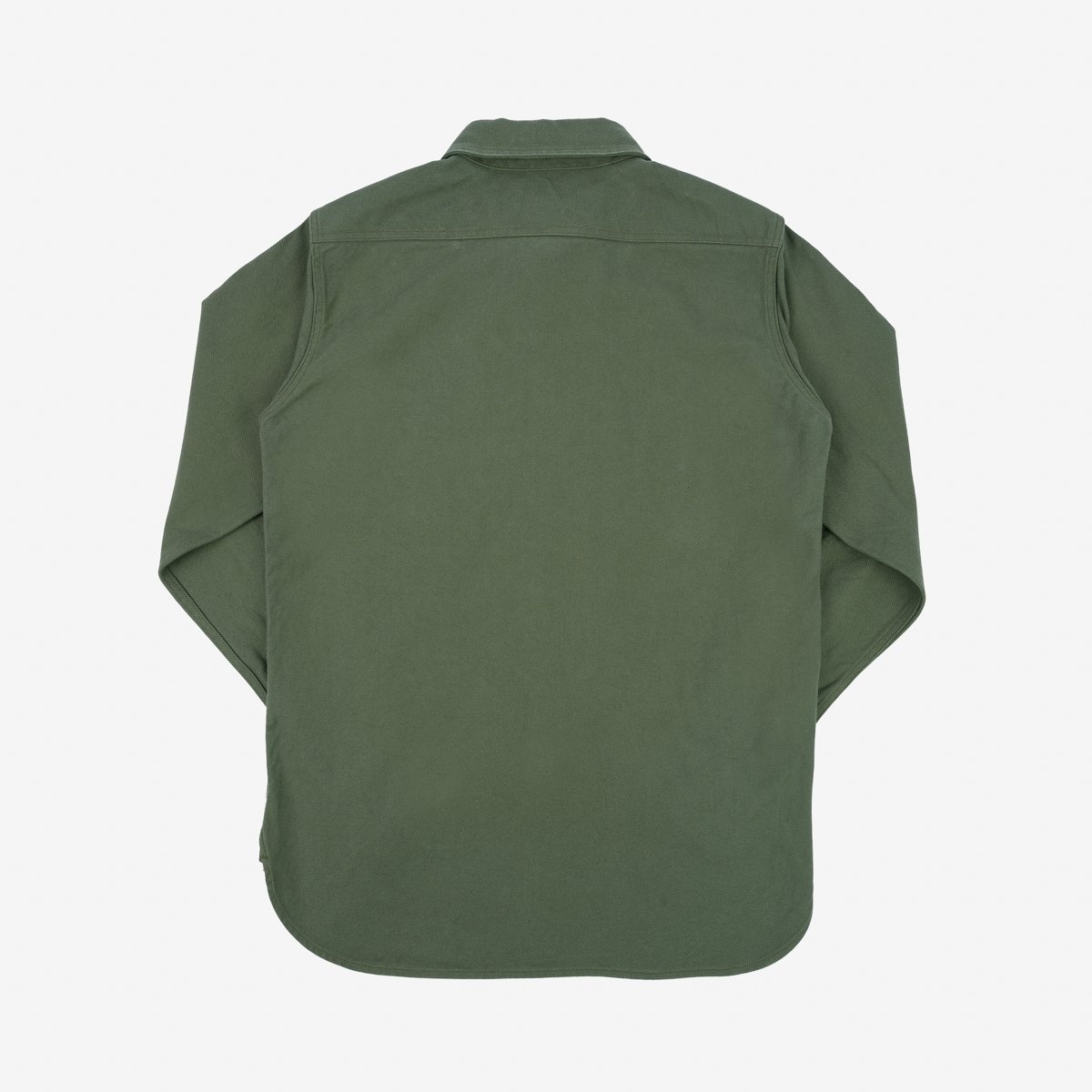 IHSH-307-OLV 13oz Military Serge Work Shirt - Olive - 5