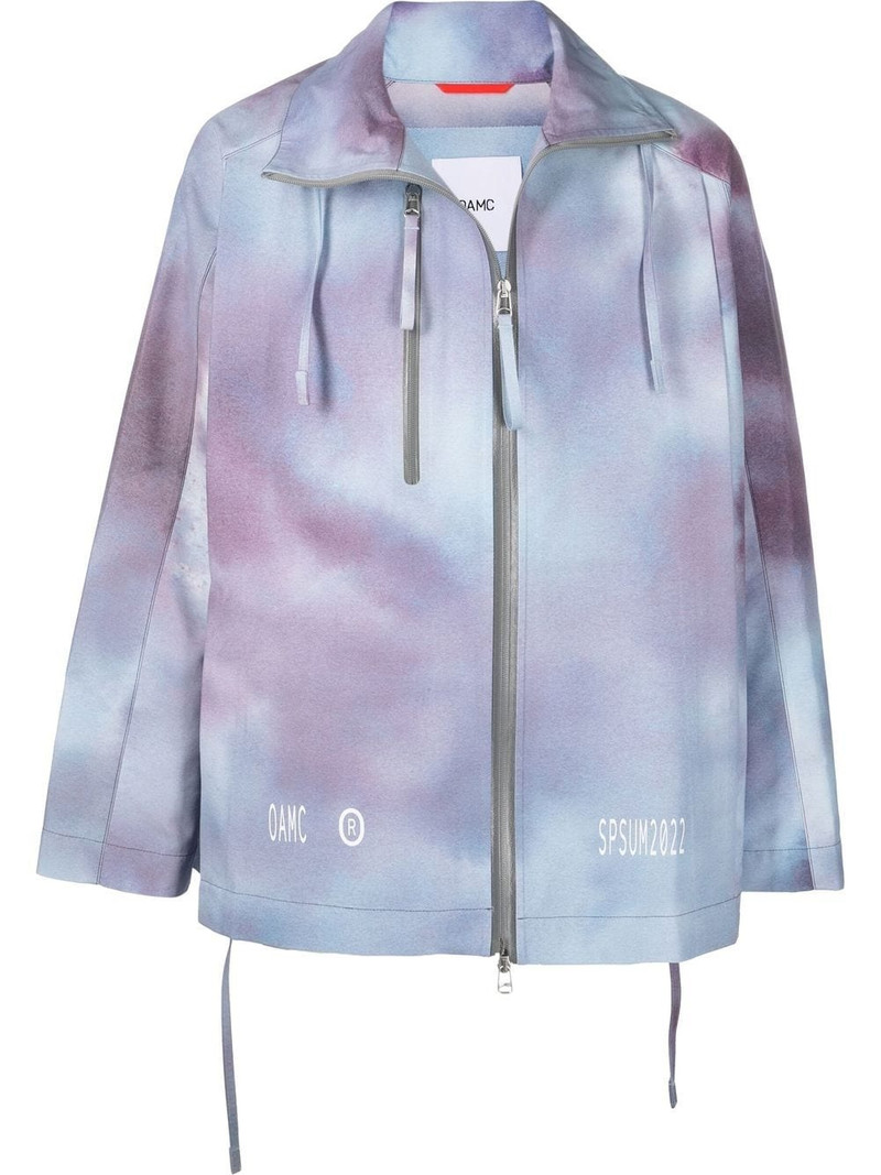 tie-dye zip-up lightweight jacket 1