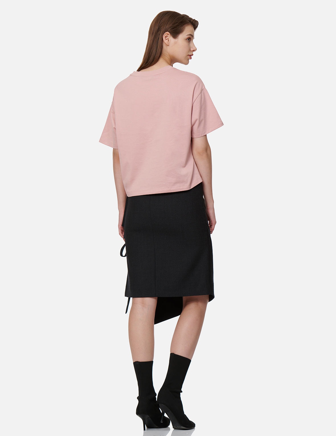 Asymmetric Wrap Skirt - 4