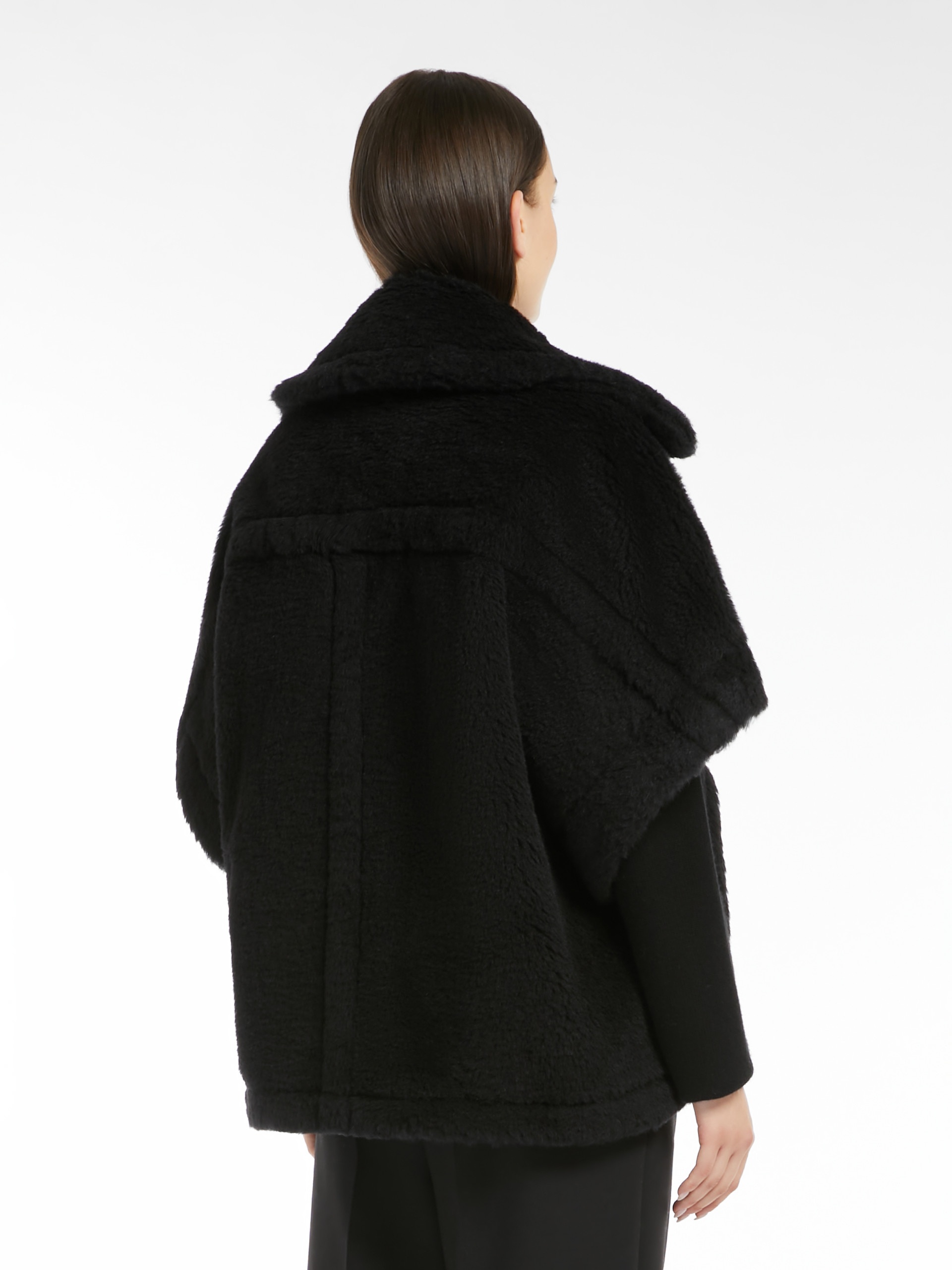 【関税＆送料込み】Max Mara Newmant Biker Jacket Cape In Wo Max Mara NEWMANTO1 Biker jacket cape in alpaca and wool